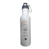 750ml Stainless Steel Water Bottle (white)