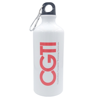 600ml Aluminium Water Bottle (white)