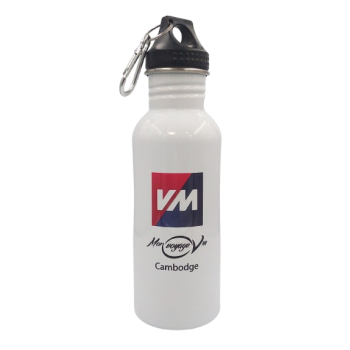  600ml Stainless Steel Water Bottle (white)