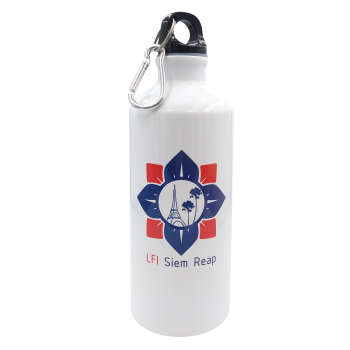 600ml Aluminium Water Bottle (white)