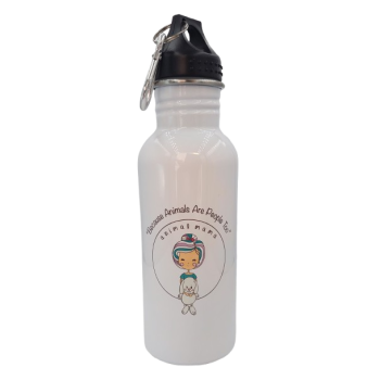  600ml Stainless Steel Water Bottle (white)