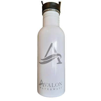  600ml Stainless Steel Water Bottle (white)