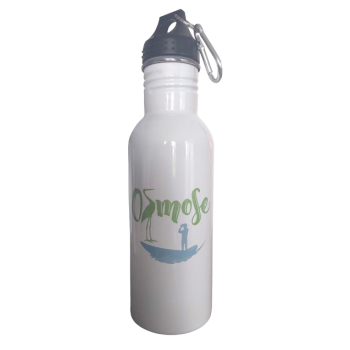  600ml Stainless Steel Water Bottle (white)