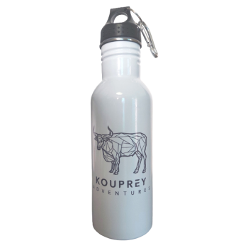  600ml Stainless Steel Water Bottle (white)