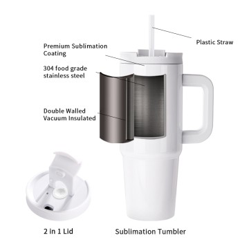 900ml Stainless Steel Tumbler with Handle