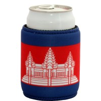 Cambodia Flag Can Cooler