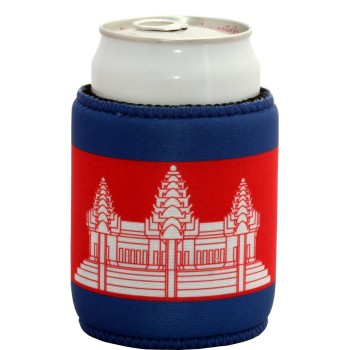 Cambodia Flag Can Cooler