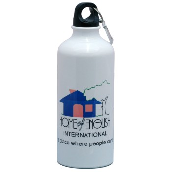 600ml Aluminium Water Bottle (white)