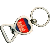 Cambodia Flag Bottle Opener