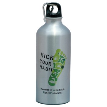 600ml Aluminium Water Bottle (silver)