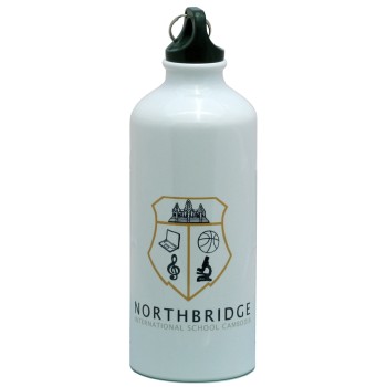 600ml Aluminium Water Bottle (white)