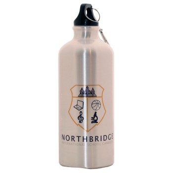 600ml Aluminium Water Bottle (silver)