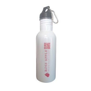  600ml Stainless Steel Water Bottle (white)