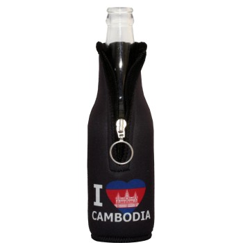 I Love Cambodia Zip-Up Cooler